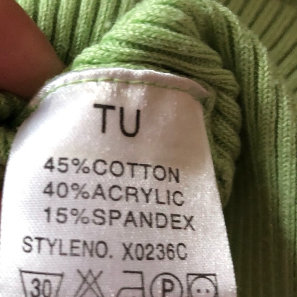 Green Casual Knit Top - Picture 2 of 3